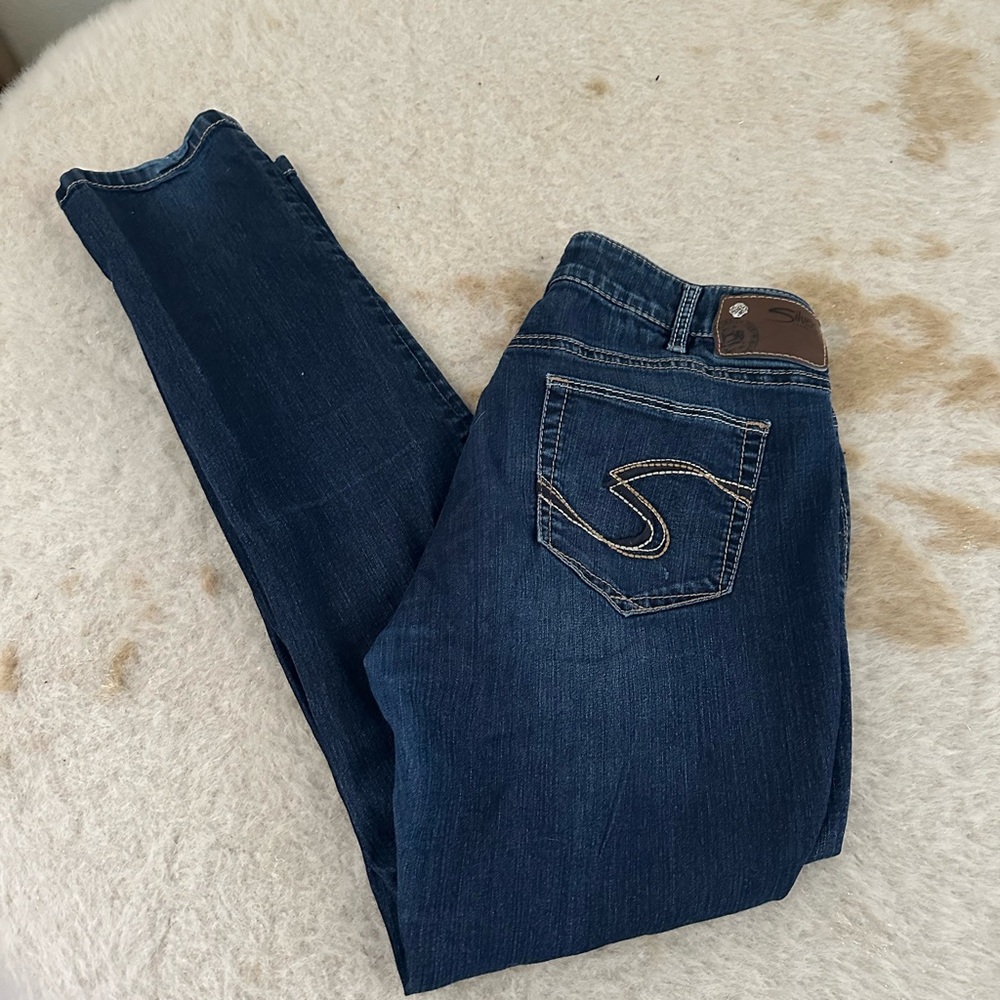 Silver Jeans Women's Dark Indigo Skinny Jeans